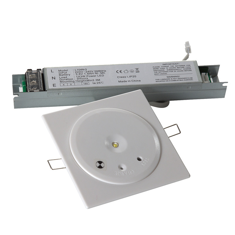 Ceiling Recessed LED Emergency Downlight 3 Hours Operation