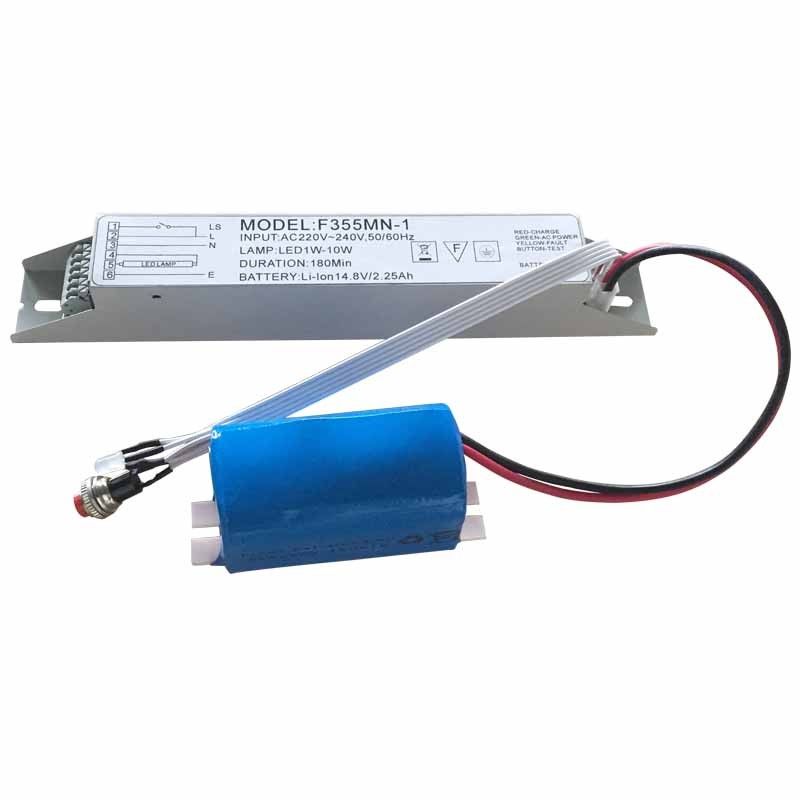Fonte de alimentação de luz de emergência LED Bateria de iões de lítio 14,8V 2,25Ah 3 horas F355M