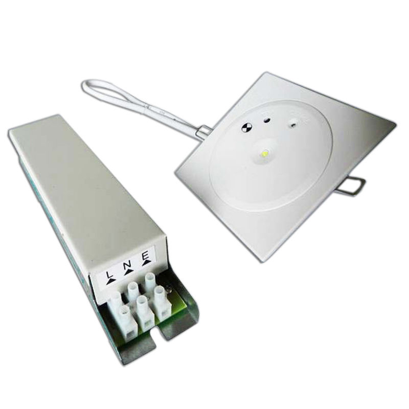 Luz de Emergência LED Recarregável Embutida em Teto Comercial com Bateria de Reserva 3W SMD Bateria Ni-Mh Branca