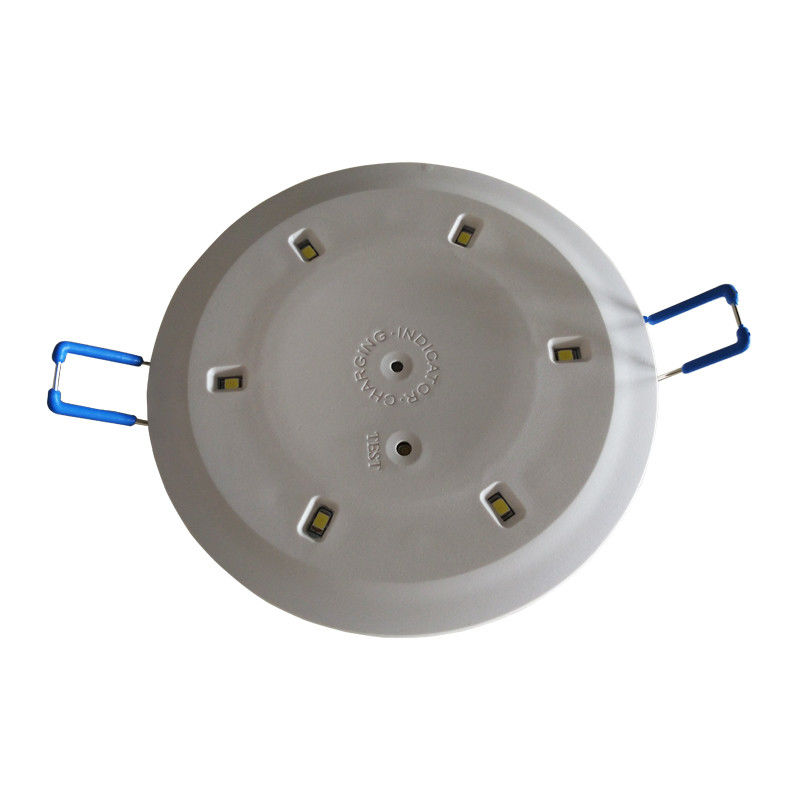 6pcs 5730 Commercial LED 3W teto Recessed luz de emergência com bateria backup IP20 Caseira de aço L117N