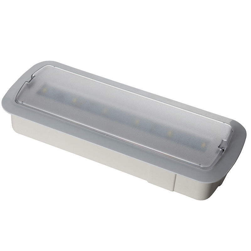 Luz de Emergência LED Recarregável de 3 Horas para Parede Embutida com Bateria de Backup e Autoteste L116M-C1