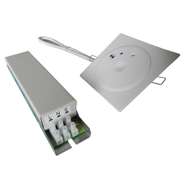 Lâmpada de emergência de teto comercial recarregável com bateria 1W SMD LED branco EL1-1AN