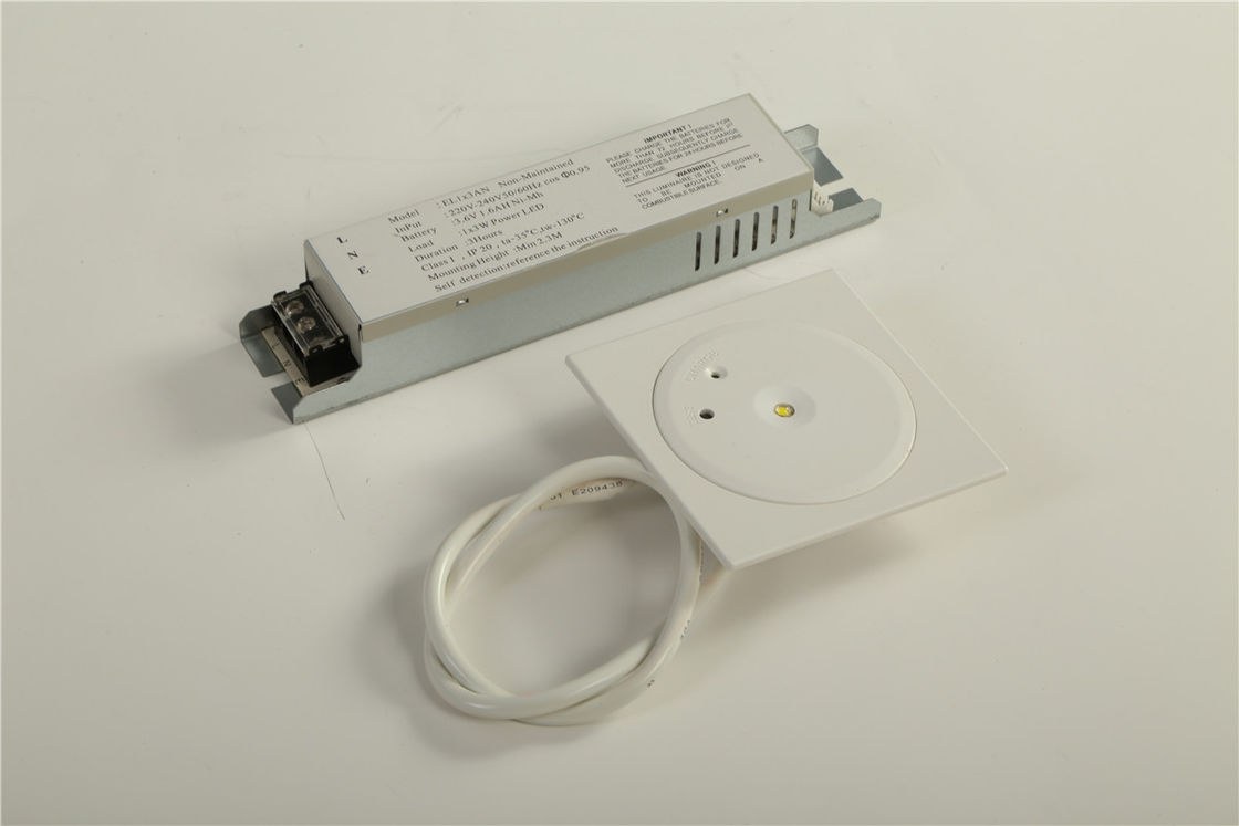 Lâmpada de emergência de incêndio de LED em recessos homologada pelo CE 1W SMD LED branca Ni-Cd bateria