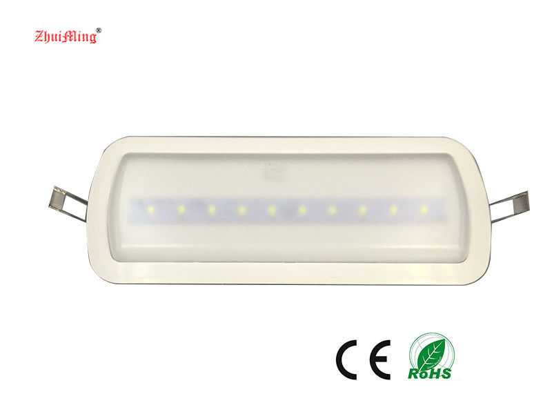 Luz LED recarregável de emergência com bateria Ni-Cd e ABS resistente ao fogo durante 3 horas