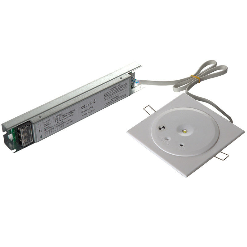 Luz de Emergência LED IP20 para Teto Comercial com Bateria de Backup 1W SMD Bateria Ni-Cd 3 Horas EL104N-1