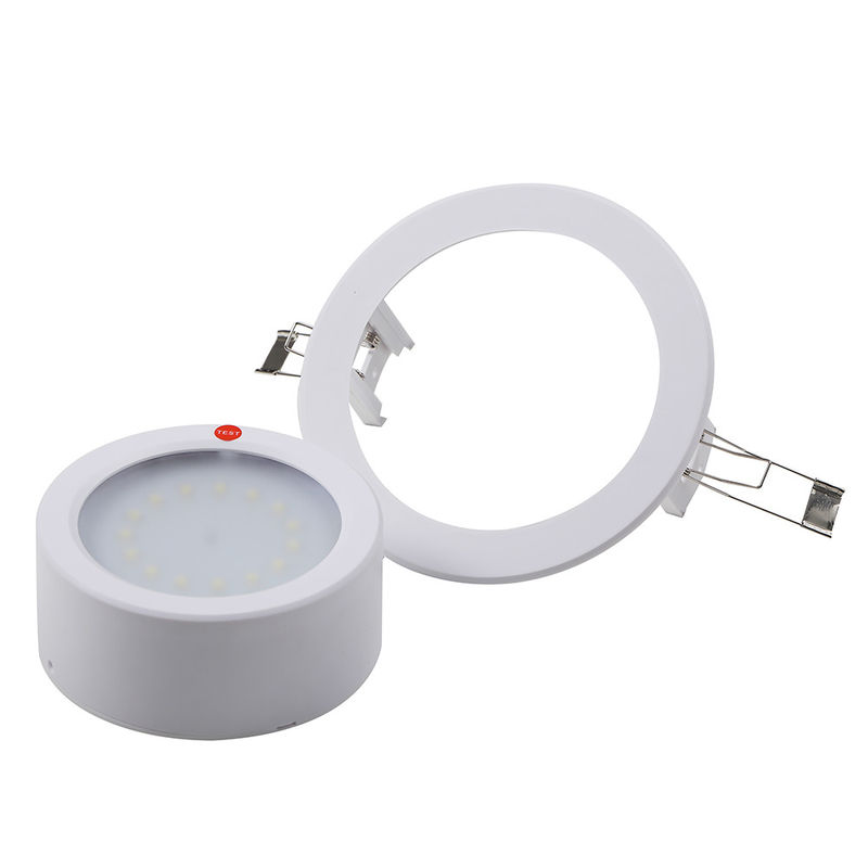 Luz de emergência de 3W de teto de LED Recurso ABS Casing 60Hz 5pcs SMD Ni-Cd Bateria L128N