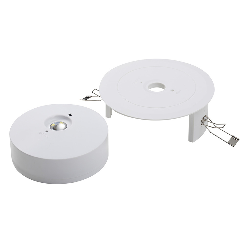 -10oC a 55oC Luz de emergência de teto com duração de emergência de 3 horas e capacidade de bateria de 600mAh