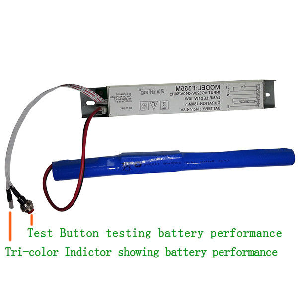 Fonte de Alimentação de Emergência LED a Bateria Li-Ion 1-10W Luzes LED Leve F355M