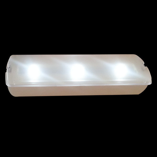 Luz de Emergência Recarregável de Parede Embutida com LED AC, Retardador de Chama ABS L116M-C