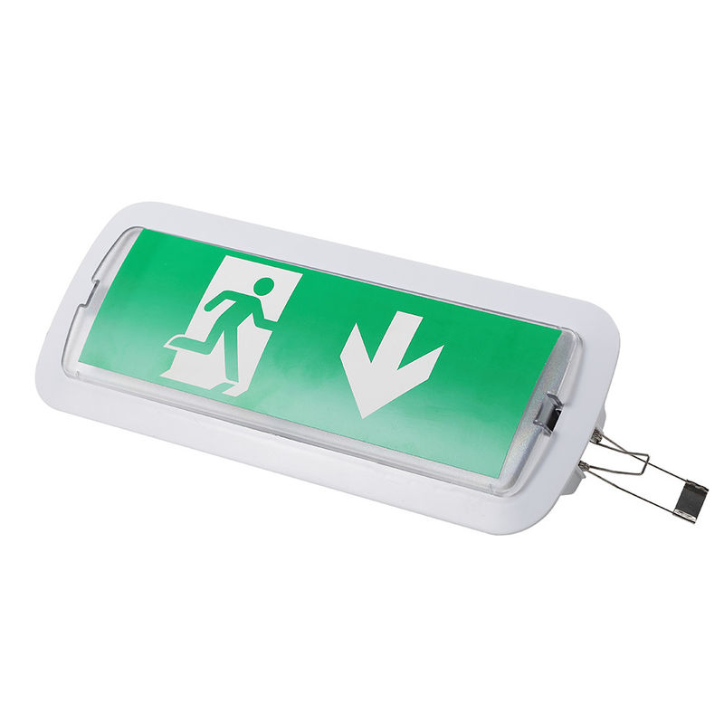 Luz de Emergência LED Recarregável Embutida para Teto Comercial Fosca com Backup de Bateria 1.5W L116N-B