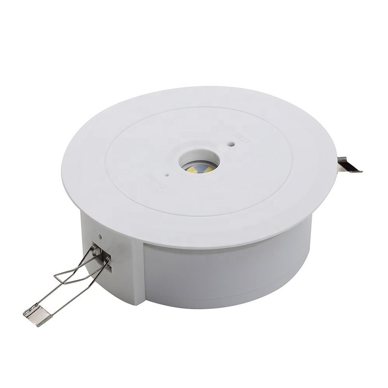 Luz de Emergência LED Embutida no Teto com Bateria de Reserva, Caixa ABS, IP20, 3 Anos de Garantia L114MN-B