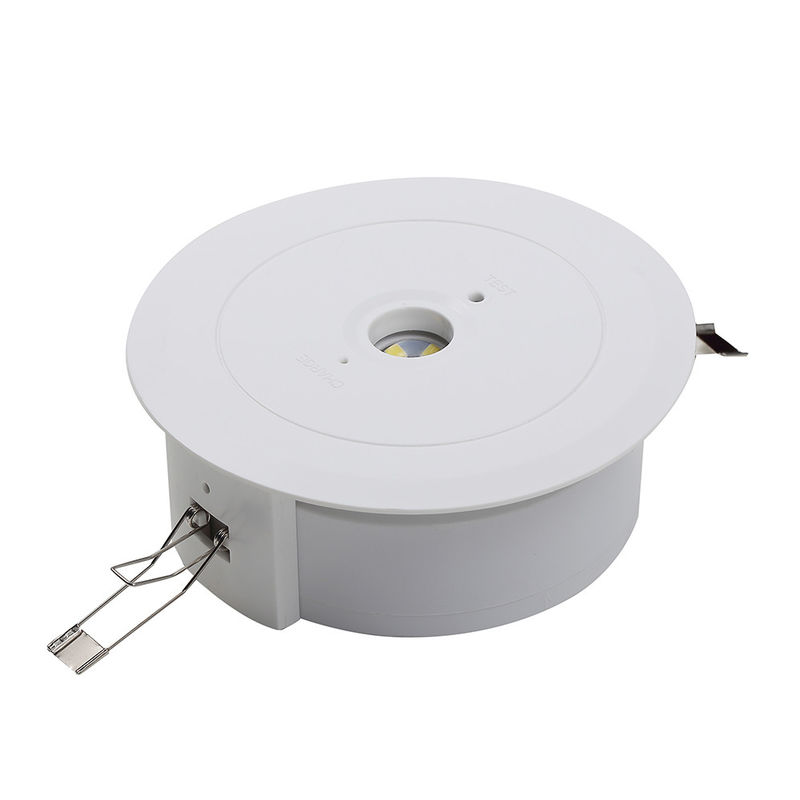 Lâmpada de emergência de teto em recessos de LED de alta CRI com bateria de reserva 120 graus ângulo de feixe IP20 L114MN-B