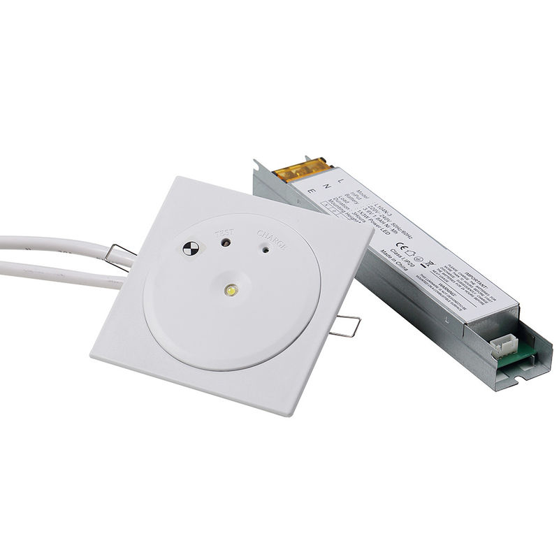 Luz de emergência LED de 3 horas de duração com LED branco SMD de 3 W para teto em repouso montado