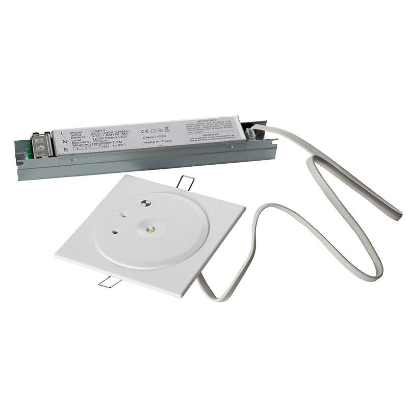 Luz de emergência LED de 3 horas de duração com LED branco SMD de 3 W para teto em repouso montado