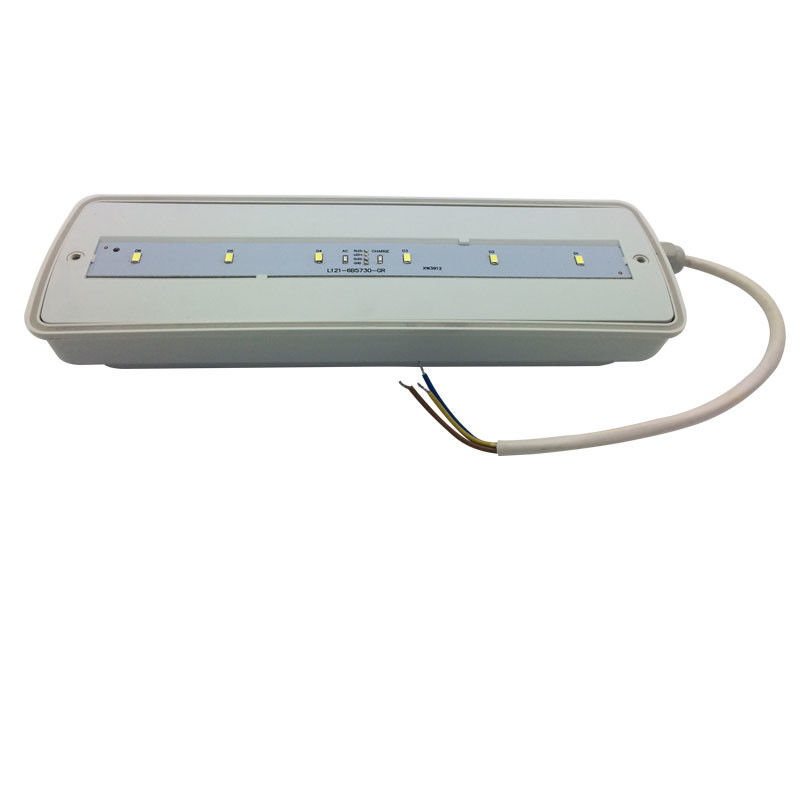 Luz de Emergência à Prova de Água para Divisória Recarregável IP65 Plástico Ni-Cd com Bateria de Reserva 3 Horas L116N-E