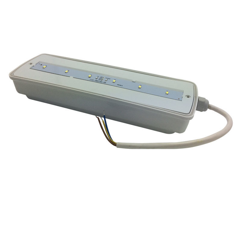 Luz de Emergência à Prova de Água para Divisória Recarregável IP65 Plástico Ni-Cd com Bateria de Reserva 3 Horas L116N-E