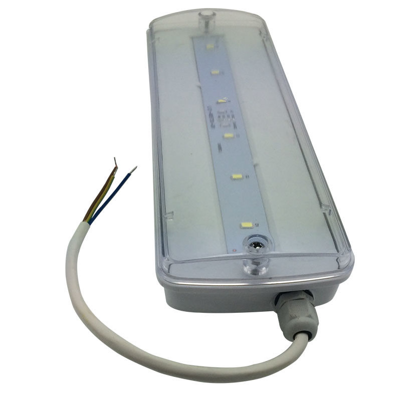 Luz de Emergência à Prova de Água para Divisória Recarregável IP65 Plástico Ni-Cd com Bateria de Reserva 3 Horas L116N-E