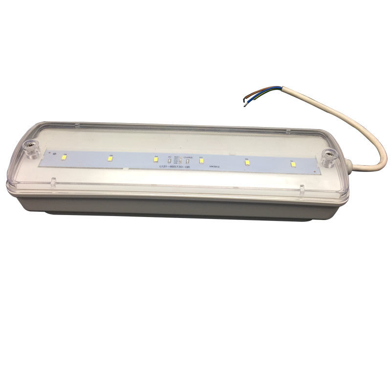 Luz de Emergência à Prova de Água para Divisória Recarregável IP65 Plástico Ni-Cd com Bateria de Reserva 3 Horas L116N-E