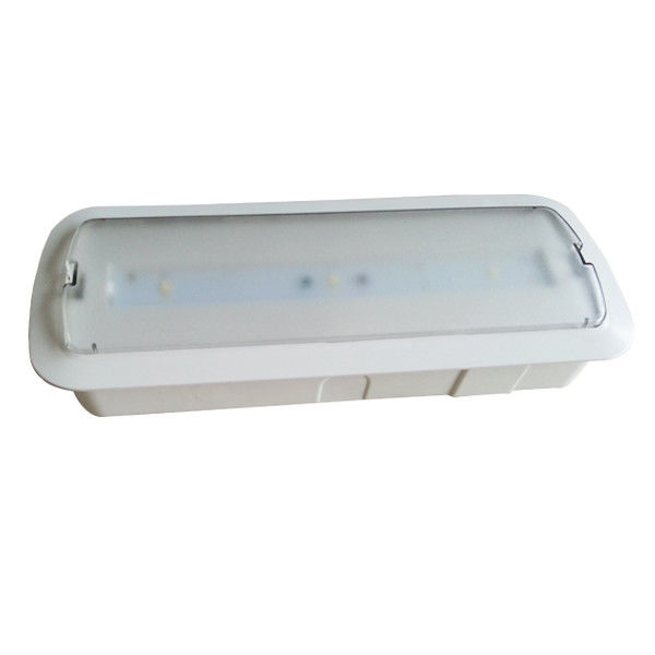 Luz de Emergência LED Embutida em Parede Industrial com Bateria de Reserva e Caixa de ABS Retardante de Chamas L116M-C