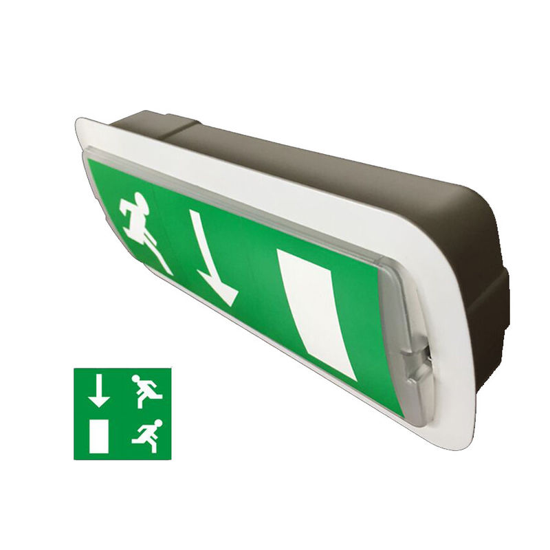 Luz de Emergência Recarregável Embutida na Parede 220V 240V Alimentada por Bateria com Backup de Bateria 50Hz 60Hz
