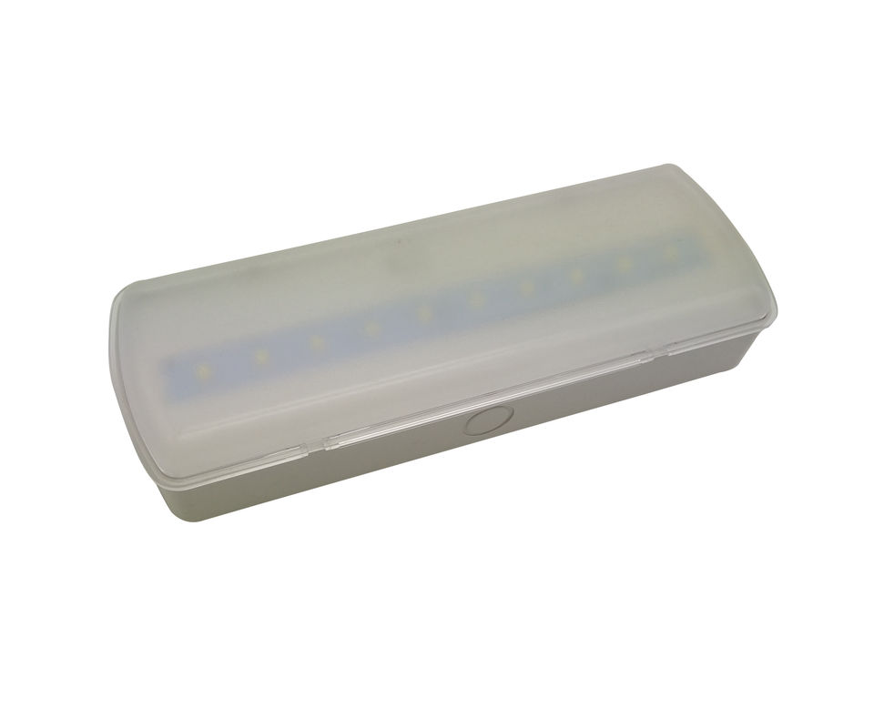 Luz de Emergência LED Recuada a Bateria com ABS Resistente ao Fogo e Duração de 3 Horas