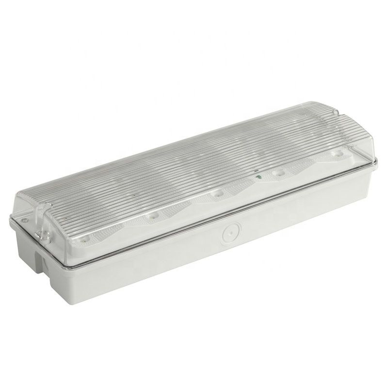 Luz de Emergência LED à Prova d'Água de 3W 6000K Montada na Parede IP65 Branco Frio Vida Útil 50000 Horas