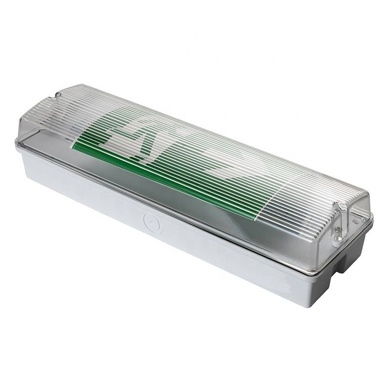 Luz de Emergência LED à Prova d'Água de 3W 6000K Montada na Parede IP65 Branco Frio Vida Útil 50000 Horas