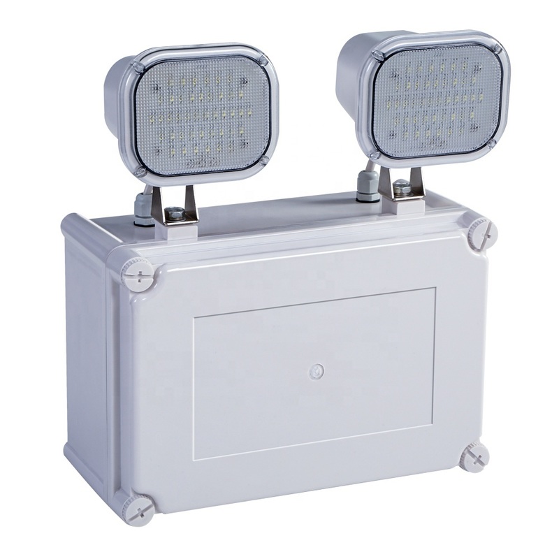 Luz de Emergência LED Twin Spot de Alto Lúmen 2x6W com 3 Anos de Garantia e Vida Útil de 50000 Horas