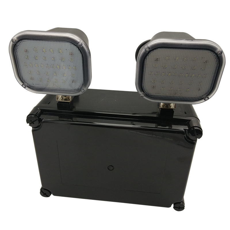 220V entrada 2x6W Twin Spot LED luz de emergência 3 anos Garantia 50000 horas de vida útil