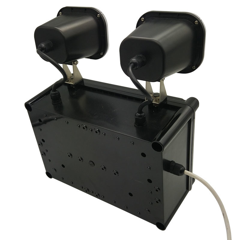 220V entrada 2x6W Twin Spot LED luz de emergência 3 anos Garantia 50000 horas de vida útil