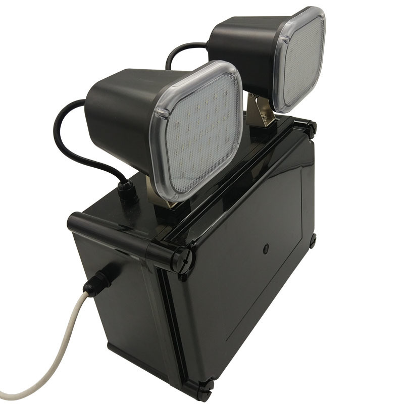 220V entrada 2x6W Twin Spot LED luz de emergência 3 anos Garantia 50000 horas de vida útil