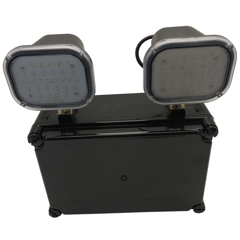220V entrada 2x6W Twin Spot LED luz de emergência 3 anos Garantia 50000 horas de vida útil