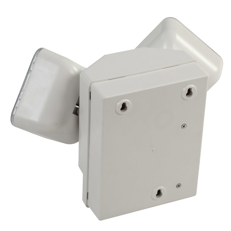 6W Twin Spot LED luz de emergência 6500K 3.6V 3.0Ah Ni-Cd Bateria PC Casing IP20