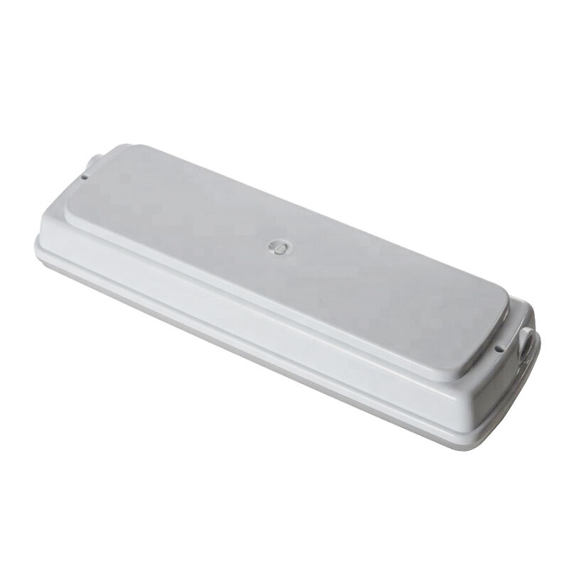 Luz de Emergência LED Industrial IP65 à Prova d'Água para Locais Úmidos, Uso Externo, Bateria de Ni-Cd com Autonomia de 3 Horas