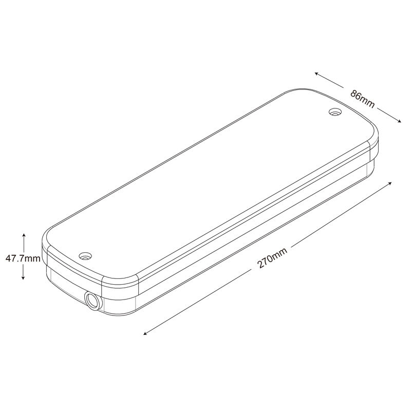 Lâmpada de emergência LED industrial IP65 à prova d'água com reserva de 3 horas e bateria Ni-Cd