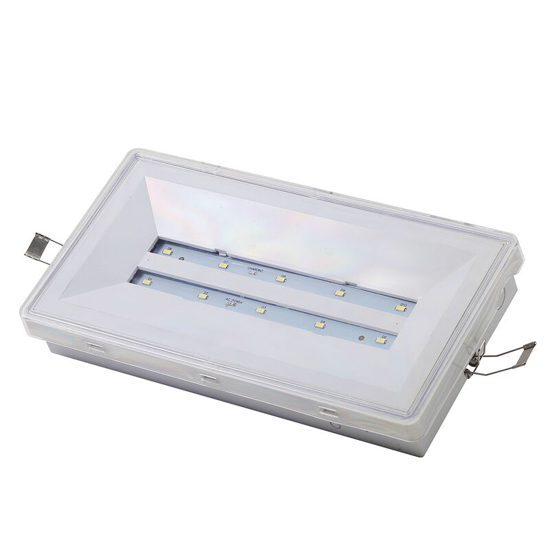 Luz de Emergência Recarregável com Classificação IP20, Bateria Ni-Cd de 3 Horas de Backup, Iluminação Segura para Evacuação