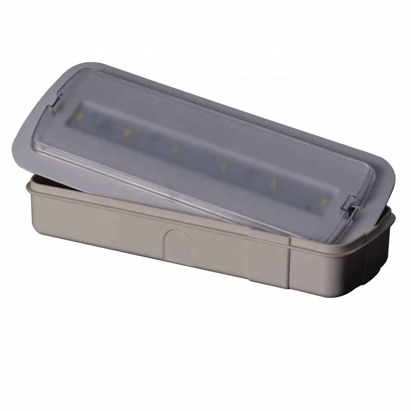 Luz de Emergência LED Recarregável Embutida no Teto Montada na Parede de 3W com Garantia de 3 Anos e Backup de 180 Minutos