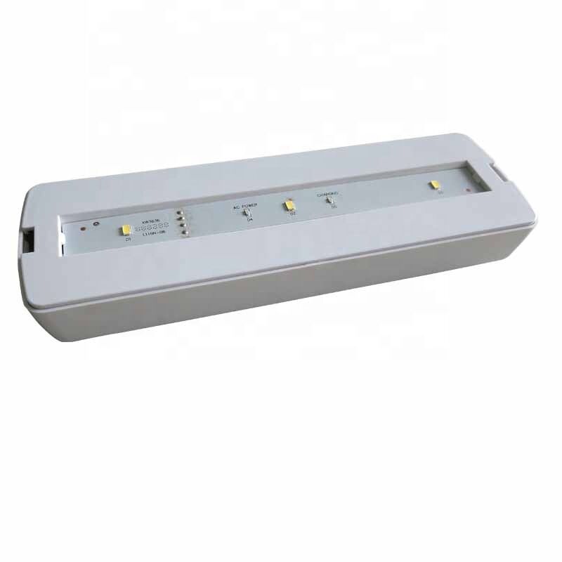 Luz de Emergência LED Recarregável Embutida no Teto Montada na Parede de 3W com Garantia de 3 Anos e Backup de 180 Minutos