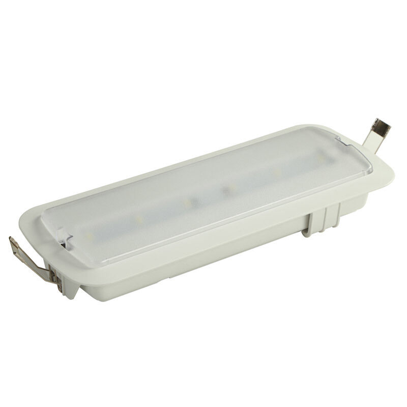 LED teto embutida sinal de saída de emergência luz Ni-Cd bateria 3 anos de garantia 6500K