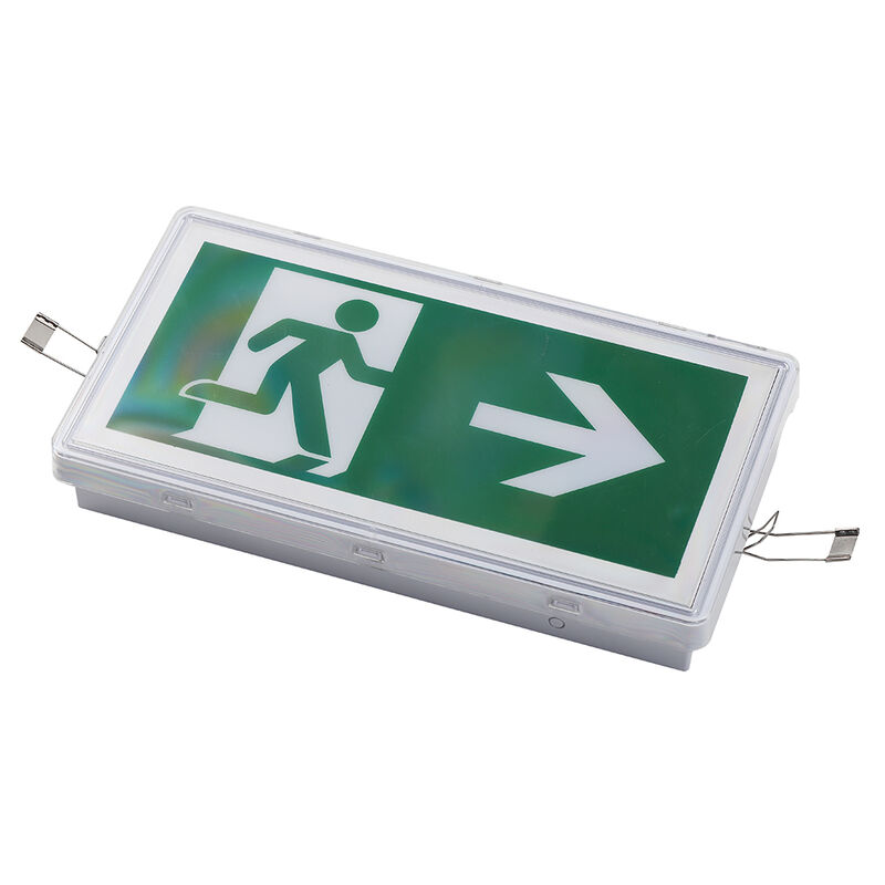 Luz de Sinal de Saída de Emergência Teto Embutido Bateria Ni-Cd Classificação IP65 LED SMD 5730