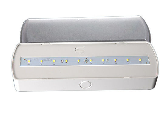 Luz de emergência LED ABS retardante de fogo com 10pcs SMD 5730 LED e bateria Ni-Cd de 3,6V 1,8Ah