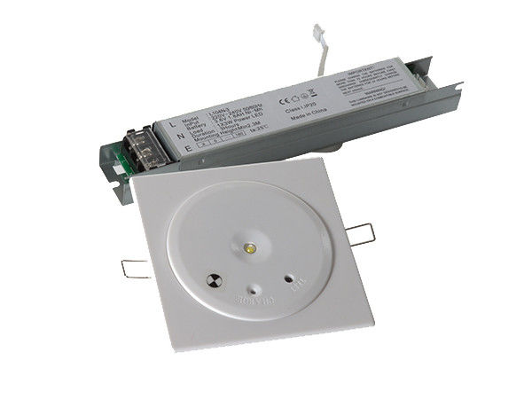 Luzes de Emergência LED Embutidas no Teto IP20 para Comércio com Economia de Energia e Bateria de Reserva Downlight LED 3W SMD Branco