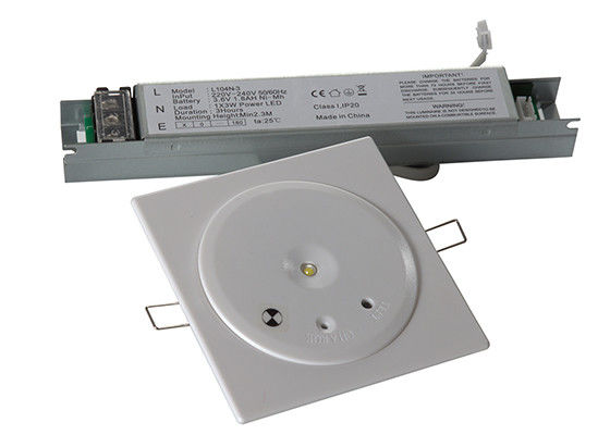 1W Ni-Cd Ceiling LED Light de emergência Bateria operação 1.0Ah IP20 EL104N-1