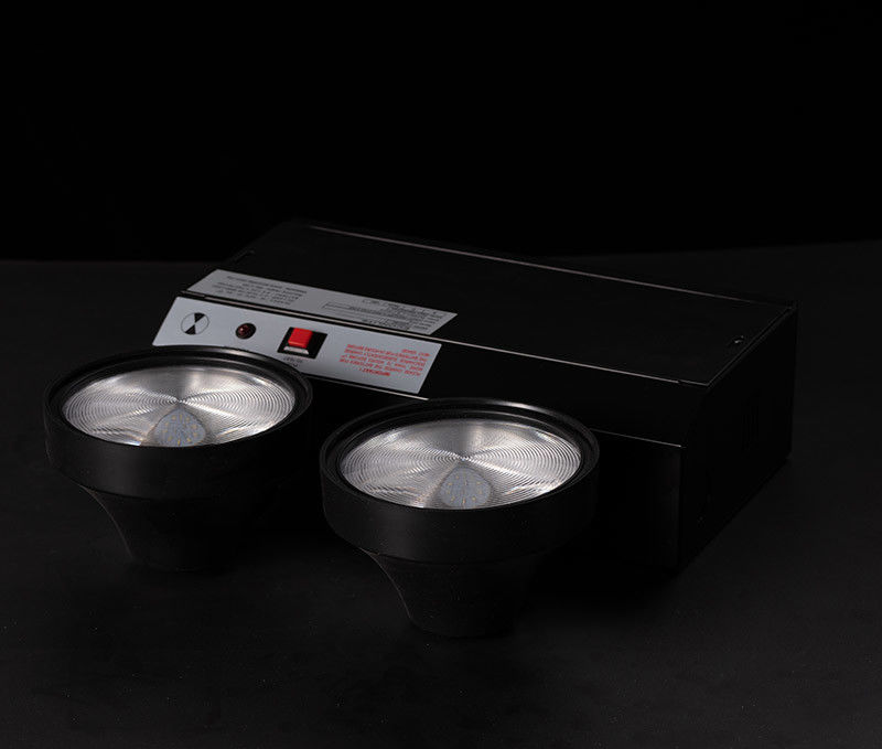 Luz de Emergência LED Dupla com Caixa Preta, 3 Anos de Garantia, Bateria de 3.6V/1.6Ah e Duração de 3 Horas