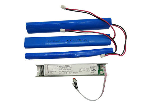 Kit de conversão de emergência recarregável com bateria de iões de lítio para lâmpadas LED de 1 a 45 W que fornecem 3 horas de duração
