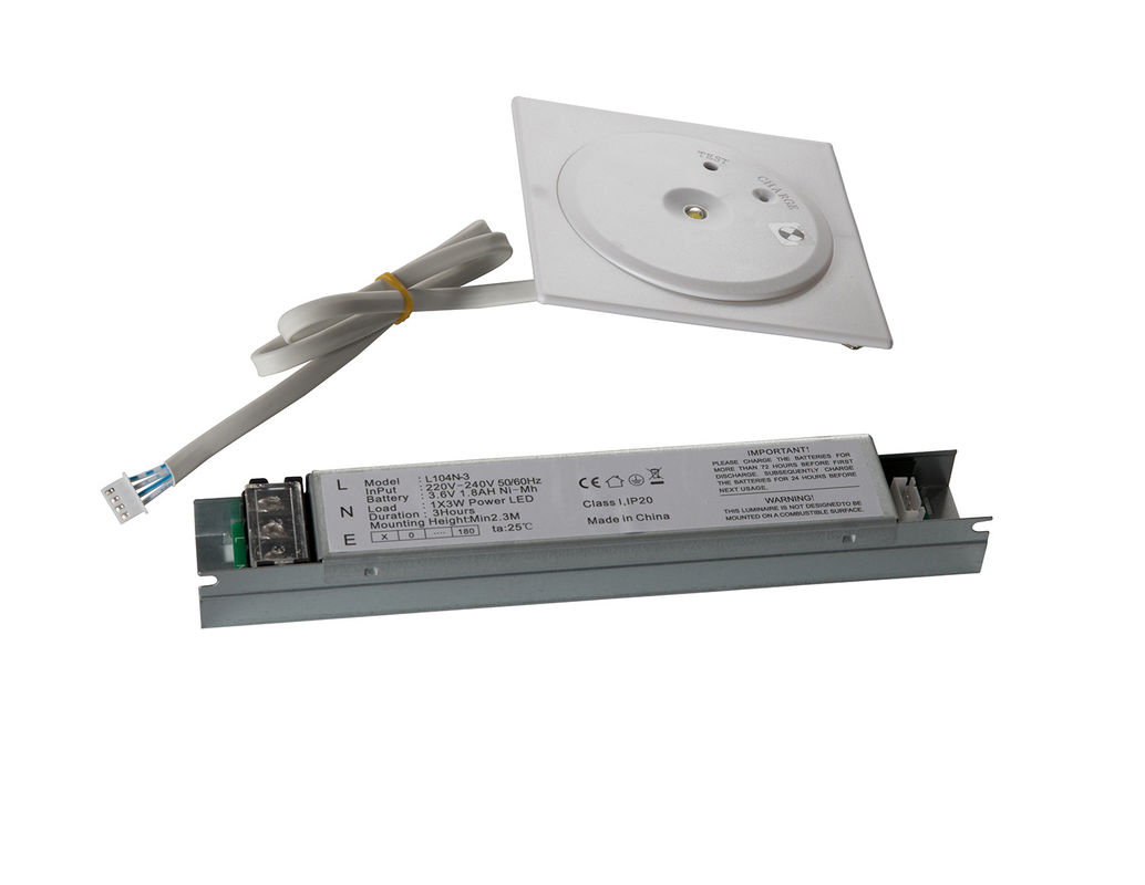 Lâmpada de emergência IP20 LED não mantida com bateria de reserva sinal de saída de incêndio 220V L104N-3