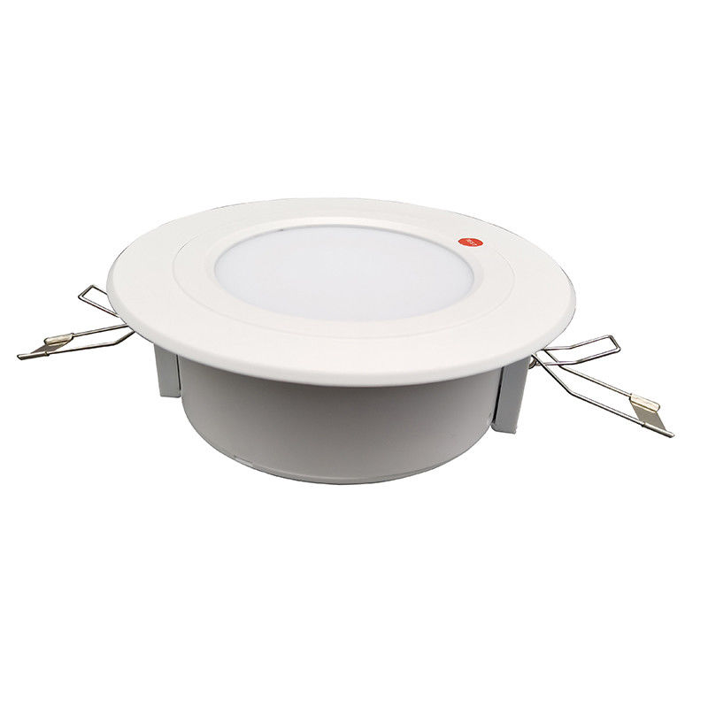 Luz de Emergência LED Embutida Comercial a Bateria para Teto com Bateria de Reserva Carcaça ABS L128N