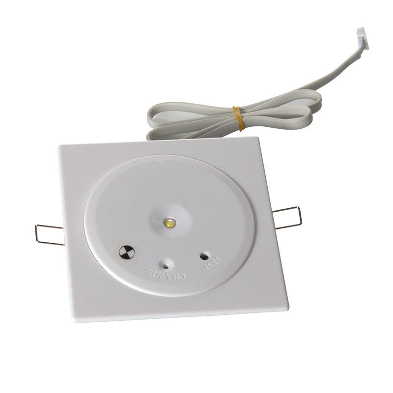 Luz de Emergência LED Recuada Comercial para Teto com Retardador de Chamas e Bateria de Reserva, Operação de 3 Horas, Não Mantida