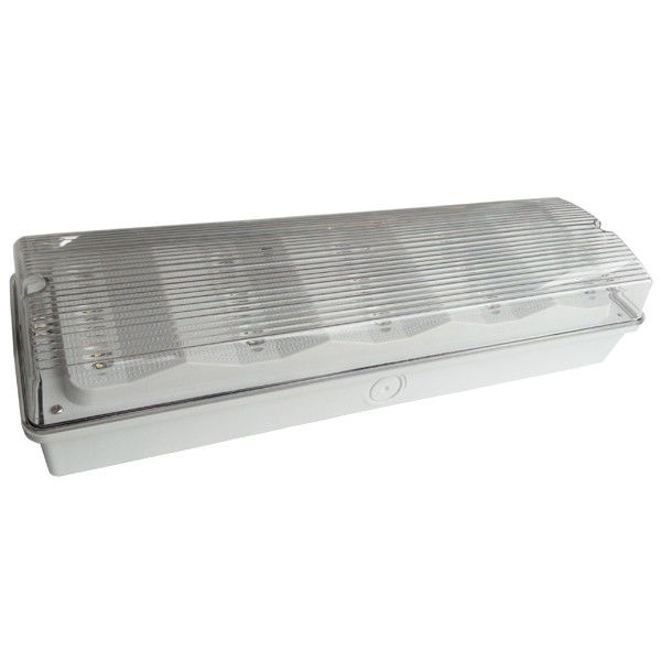 Luz de Emergência LED Não Mantida com Caixa de ABS Retardante de Chamas, IP65 à Prova d'Água e Duração de 3 Horas