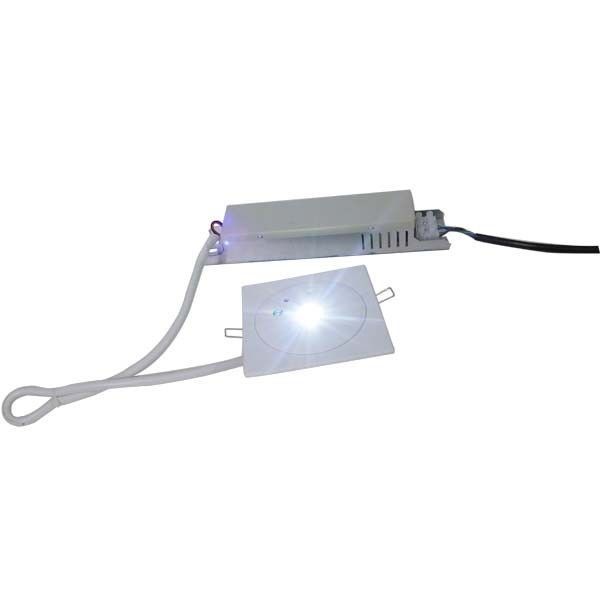 Luzes de Emergência LED Embutidas no Teto Não Mantidas 110V 220V IP42 com Bateria de Reserva